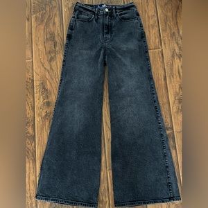 Hollister Black Wide Leg Jeans
